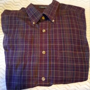 Van Heusen, Men's Button-up Long Sleeve Shirt, Size Medium